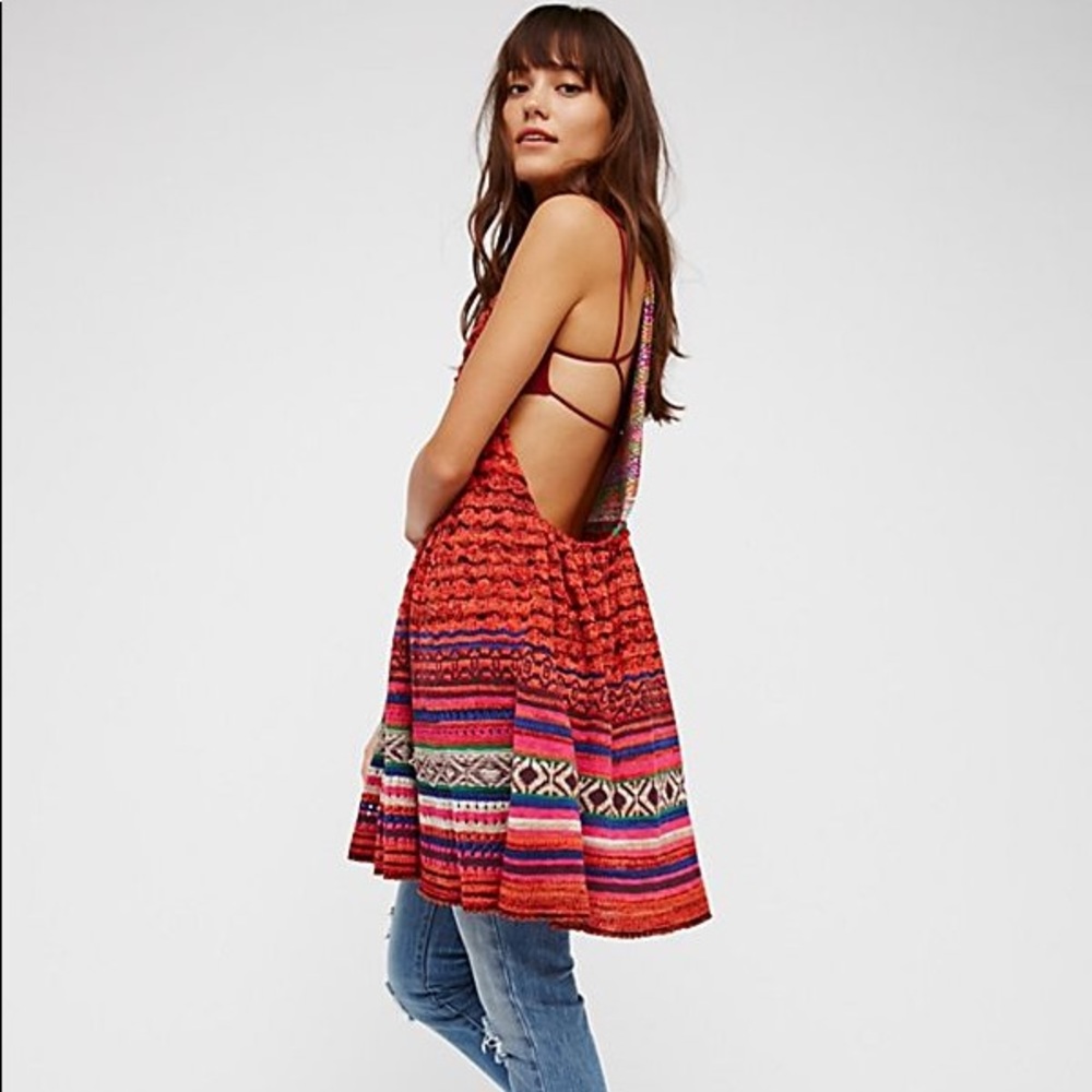 Free People Rare Hearts Tunic XS NWOT